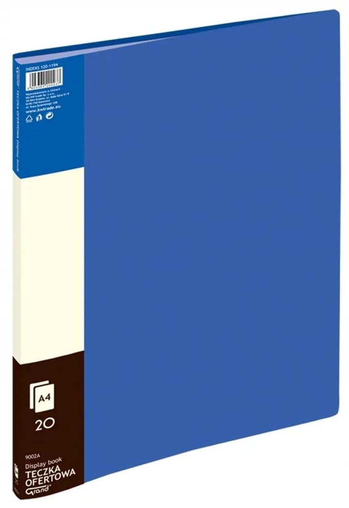 Grand Map met 20 Hoesjes A4 Blauw - Map 9002