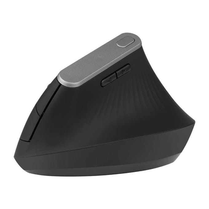 2.4G draadloze optische muis verticale muis 6 toetsen ergonomische muizen met 3-versnellingen instelbare DPI voor pc zwart