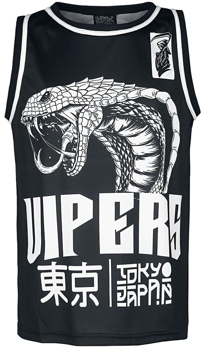 Heartless - Gothic Jersey - Tokyo Vipers - S tot 3XL - zwart
