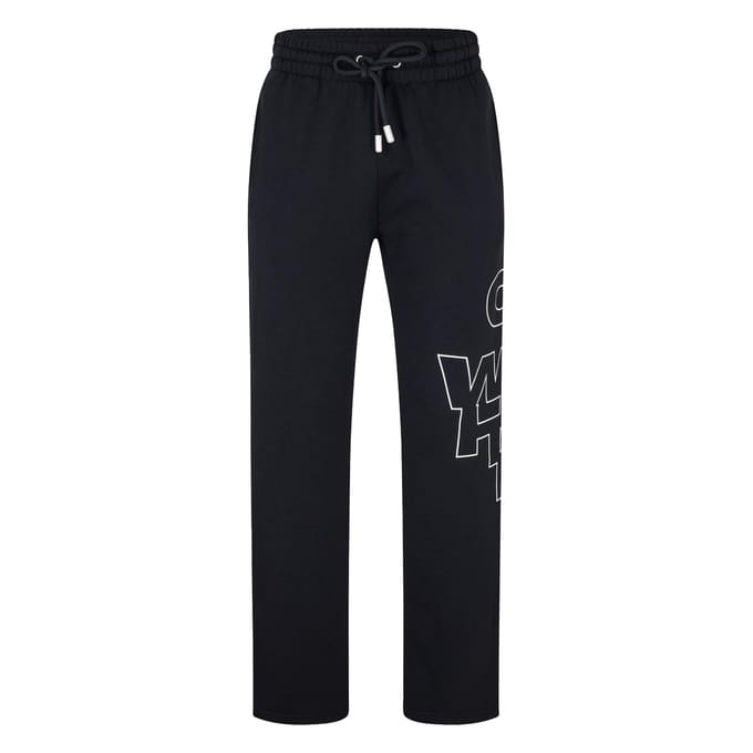 Off White Unisex Arrow normale trainingsbroek voor volwassenen (Zwart/Wit)