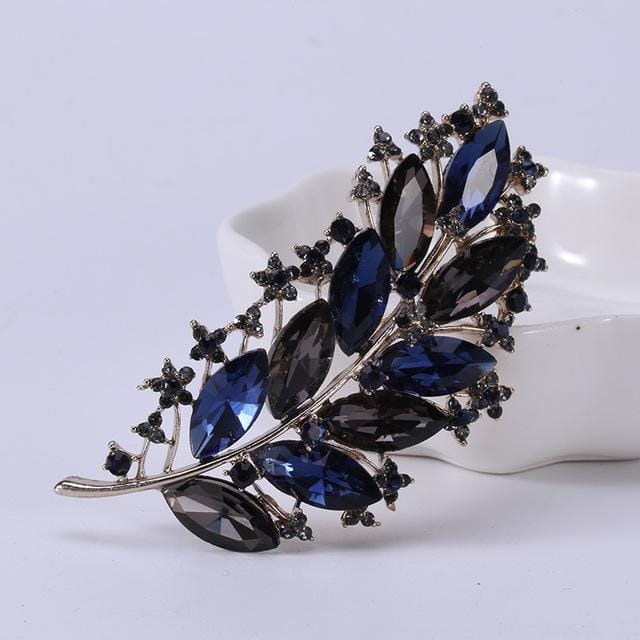 Mode Temperament Trend Wild Temperament Legering Strass Corsage Broche Kledingaccessoires gray