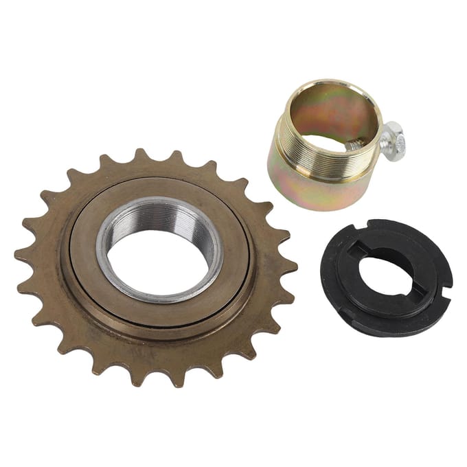 22T Fiets Vrijloop met 30mm Adapter Connector Fiets Vrijloop Adapter Kit voor Elektrische Driewieler gray