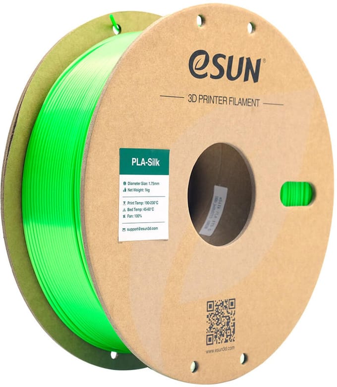 eSun ePLA-Silk Groen zijdeglans / Green 1 kg - 1.75mm - 3D printer filament