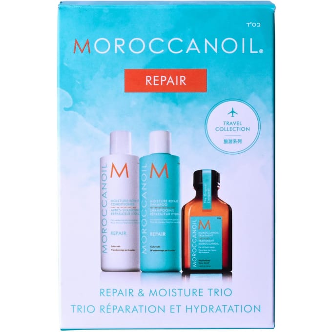 Moroccanoil Moisture Repair On The Go Essentials Gift Set 25 ml + 2 x 70 ml
