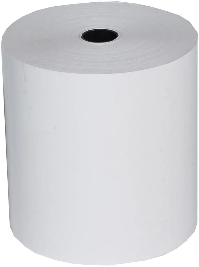 Exacompta 30x Kassarollen 80x72mm - 76m - 1 laag thermisch papier 48g/m2 - Wit - 40808E