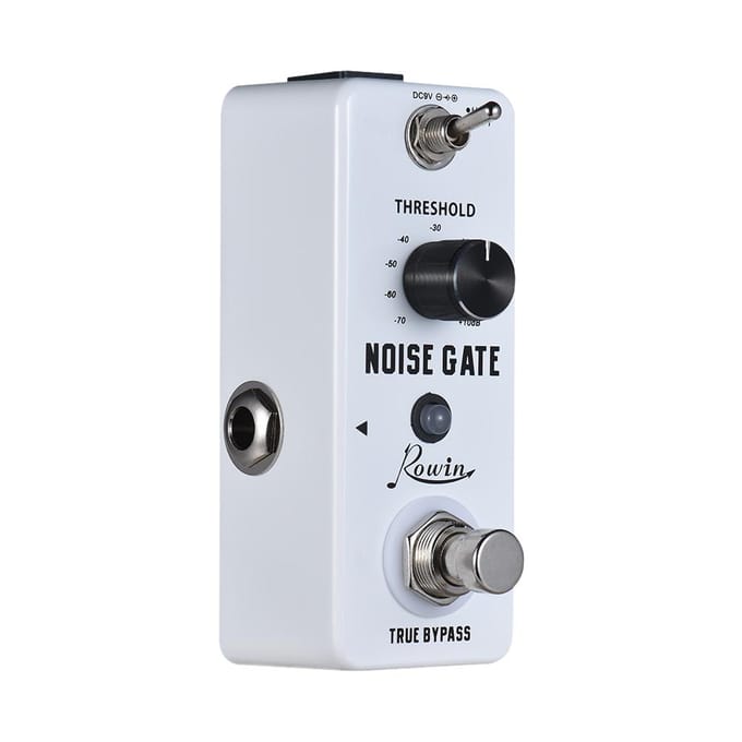 Ruisonderdrukking Gitaar Effectpedaal 2 Modi Al Legering Behuizing True Bypass white