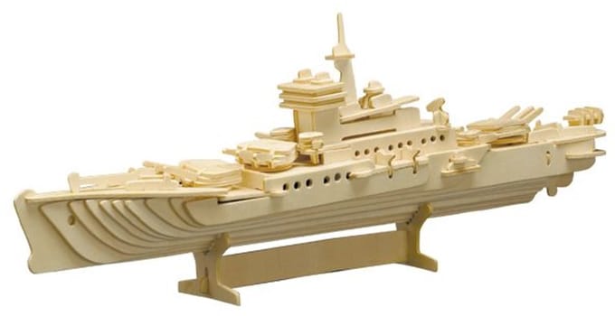 Pebaro houten bouwset cruise schip 47x17 cm creatief speelgoed.