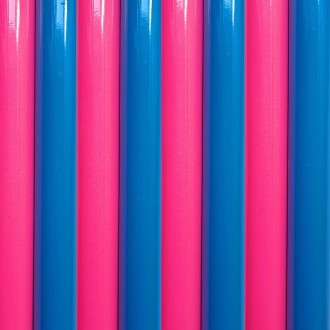 Kaftpapier kadopapier Neon 200cm x 70 cm set van 4 rollen