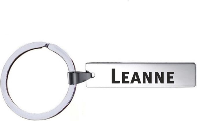 Sleutelhanger Met Naam - Leanne - RVS