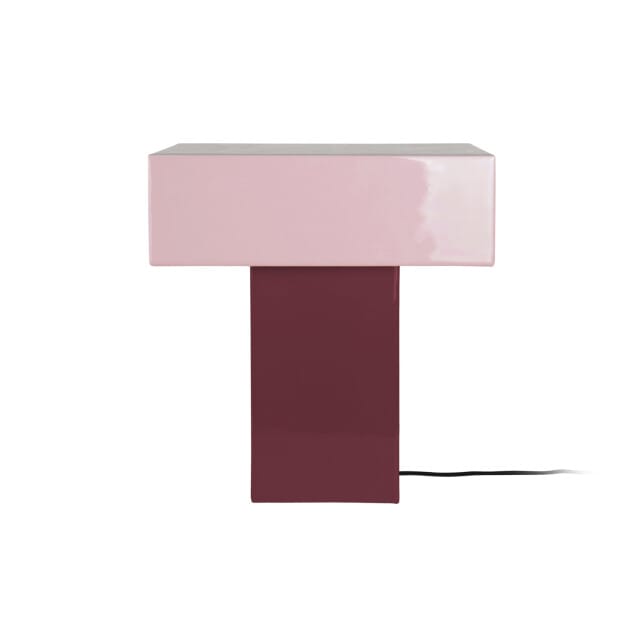 Leitmotiv tafellamp grato recto dark mauve & soft lavender