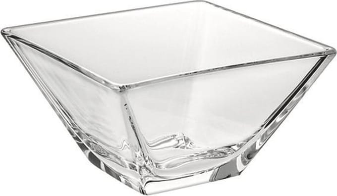 Schaaltje glas vierkant 10cm