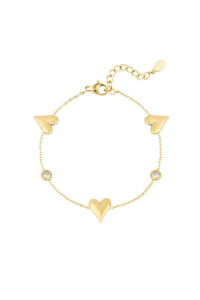 Gleaming Love armband - Goudkleur