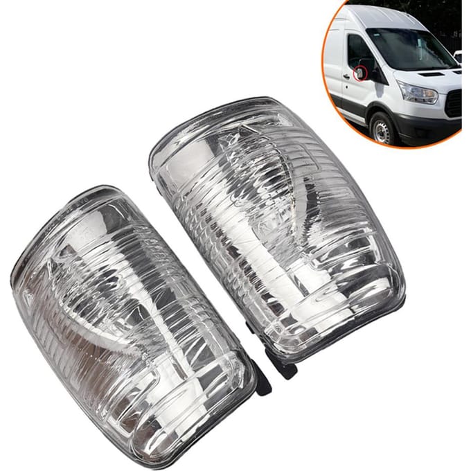 Cache de clignotant de rétroviseur droit+gauche pour Ford Transit 150 250 350HD 2015-22 gray