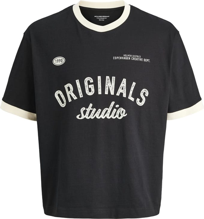 JACK&JONES - JORCAMBRIDGE RINGER FRONT TEE SS C JNR - Jongens - T-shirts