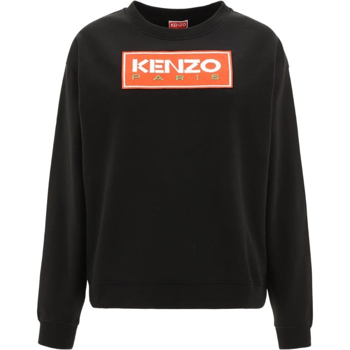 Kenzo Paris Block Logo Zwart damessweatshirt