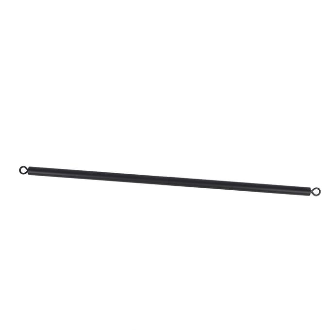 Trekstang Attachment Afneembaar 2-delig Dubbele Haak Rechte Stang voor Gym Kabelmachine Katrol black