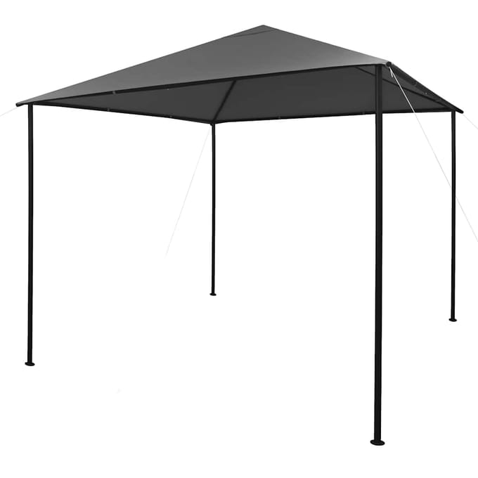 vidaXL - Prieel - 180 - g/m² - 3x3 - m - stof - en - staal - antraciet