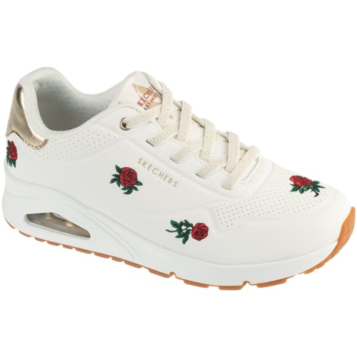 Skechers UNO - CHAMPAGNE & ROSES Dames Sneakers - Wit