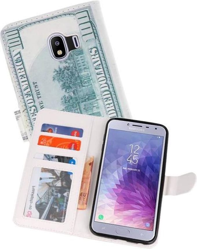 Dollar Bookstyle Hoesje Geschikt voor Samsung Galaxy J4 2018