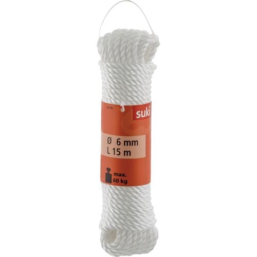 Suki Koord gedraaid Wit 6mm (15m)