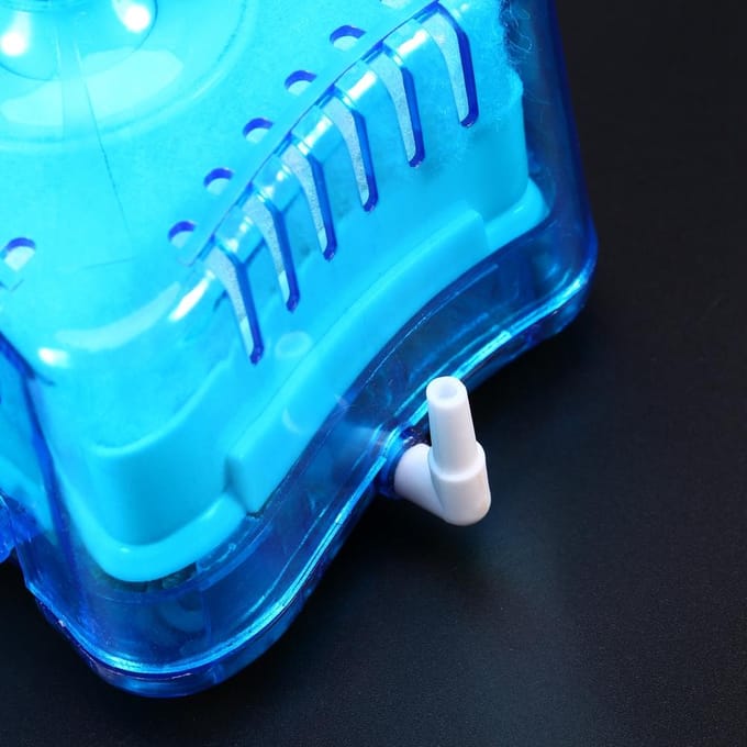Aquarium Mini Vistentank Pneumatisch Biochemisch Actief Koolfilter (Blauw) blue