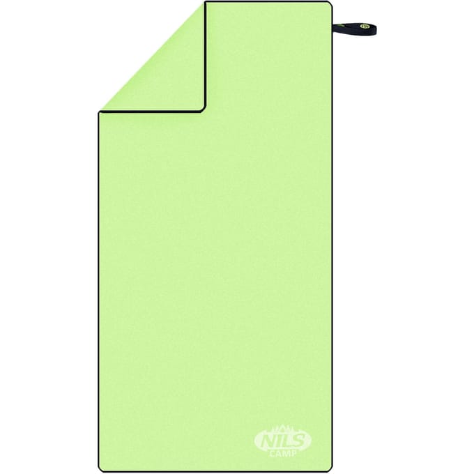 NILS CAMP NCR11 - Microvezel Handdoek - 140x70 cm - Lichtgewicht - Sneldrogend - Groen