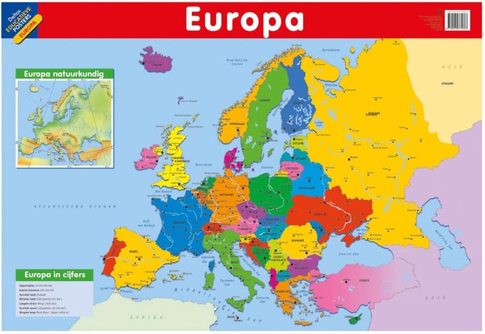 Deltas Educational poster - Europe (NL)
