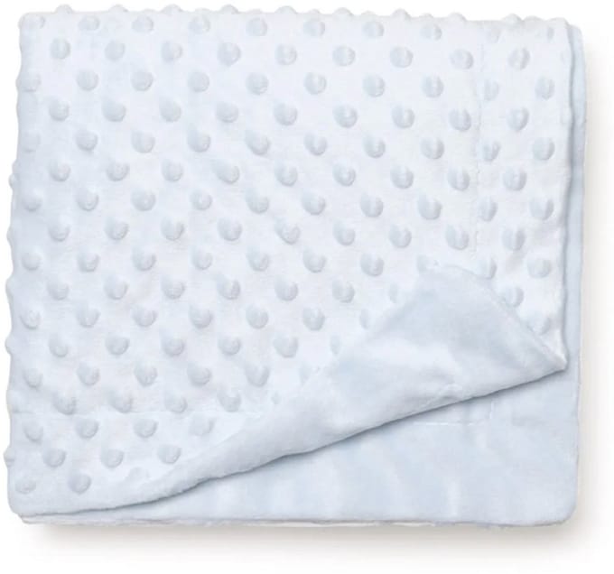 Interbaby Deken Bubble Junior 80 X 110 Cm Fleece blauw