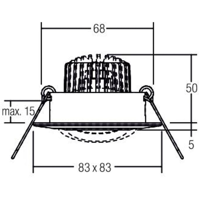 BRUMBERG BB14 inbouw dim2warm RC-dim structuurwit