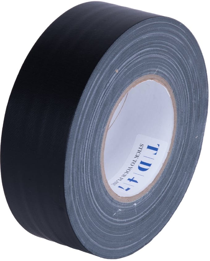 TD47 Gaffa Tape 50mm x 50m Mat Zwart