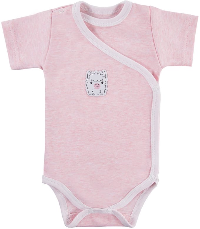 Eevi - Rompertje Roze - Omslagromper - Overslagromper - Maat 68 - 4 t/m 6 maanden