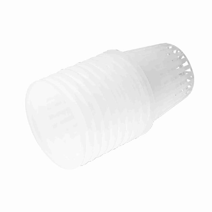 10 stuks Zware Gaas Pot Net Cup Mand Hydroponische Plant Groei Cloning Wit wit