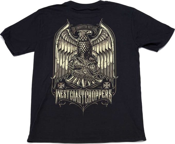West Coast Choppers Heren-T-shirt Uninvited Outlaws Tee Black