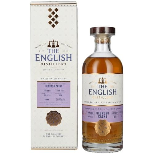 The English Distillery Oloroso Casks Small Batch Single Malt Whisky 46% Vol. 0,7l in geschenkverpakking