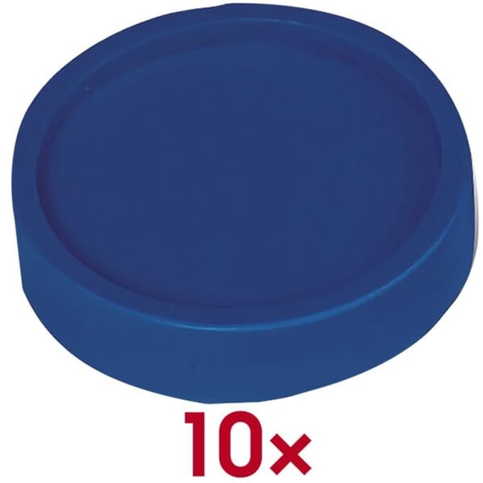 MAUL magneten, ø 29 mm, 10 stuks, blauw