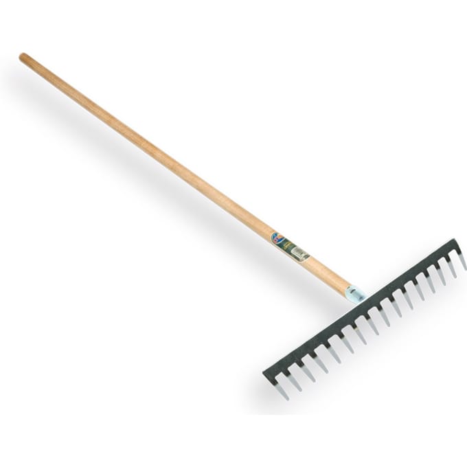 Tuinhark 16 tands | verzinkt | met steel