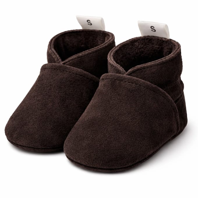 Babysteps - Babyslofjes - Suede - Bruin - maat 24/25