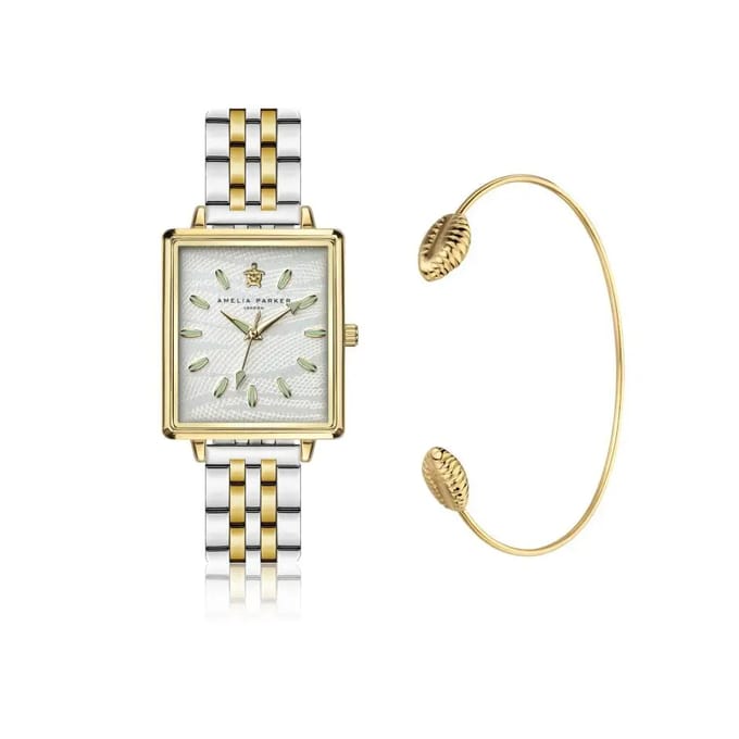 Set van horloge en oorbellen voor dames Amelia Parker Desert