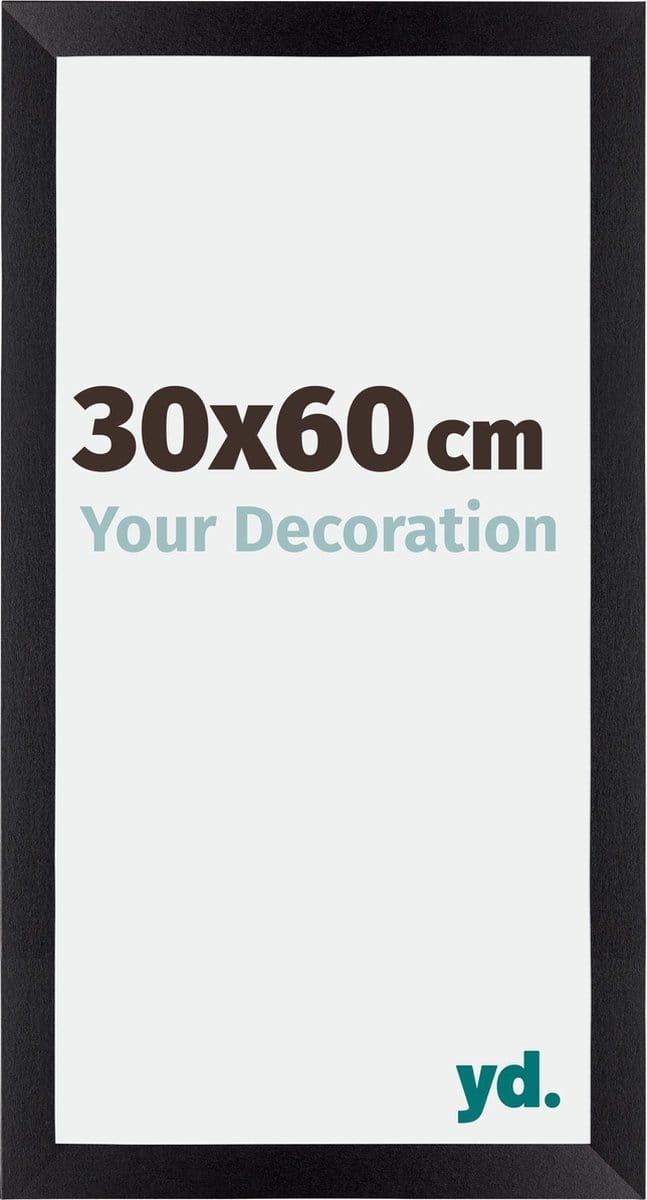 Your Decoration - Fotolijst 30x60 cm - MDF - Zwart Mat - Mura