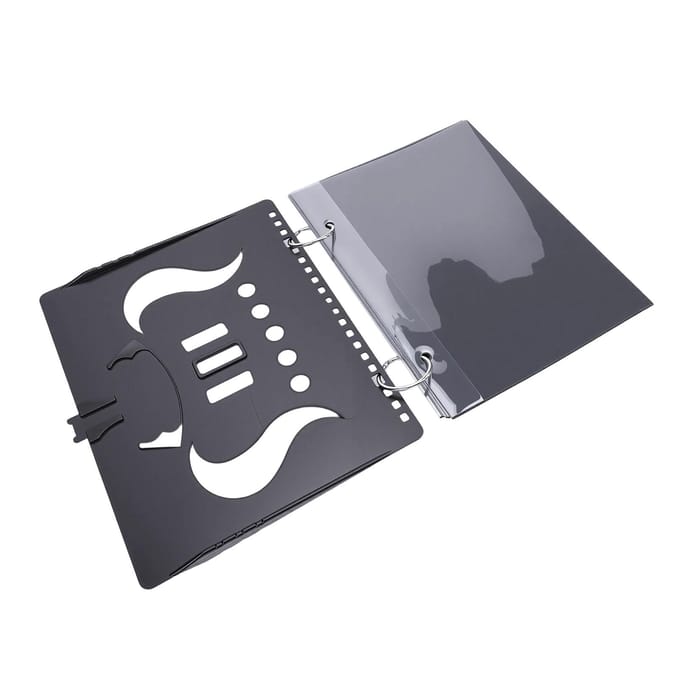 Flipmap 5 Transparant Venster Universele Draagbare Bladmuziekhouder voor Fanfare gray