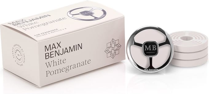 Max Benjamin Autoparfum met 4 Navullingen Cadeauset - White Pomegranate