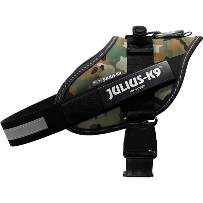 Maat 0: borstomvang 58 - 76 cm - JULIUS-K9 IDC®-Powertuigje Camouflage