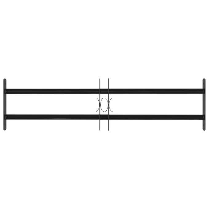 vidaXL - Raam - Beveiligings - Grille - 115 - x - 30 - cm - Gegalvaniseerd - staal