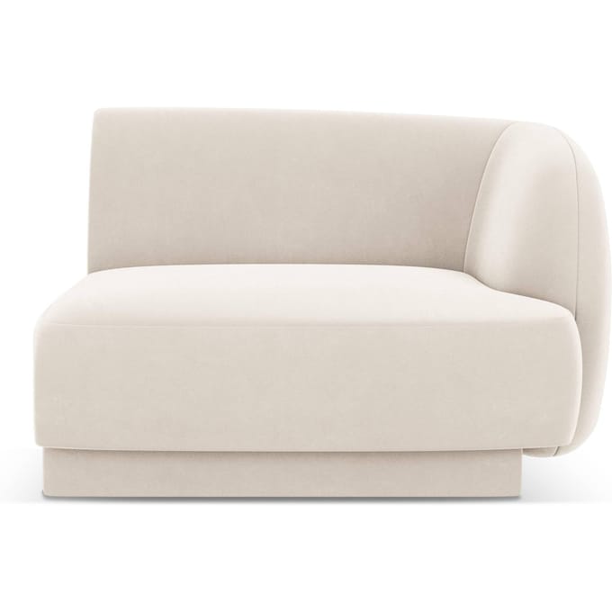 Modulair hoekelement Miley rechts velvet | Micadoni Limited Edition