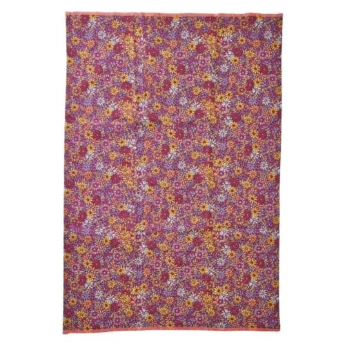 Rice theedoek katoen vintage wild flower