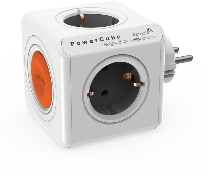 Allocacoc PowerCube Remote Original Single - Stekkerdoos - Wit - (ter uitbreiding van de PowerCubes Extended modellen met kabel)