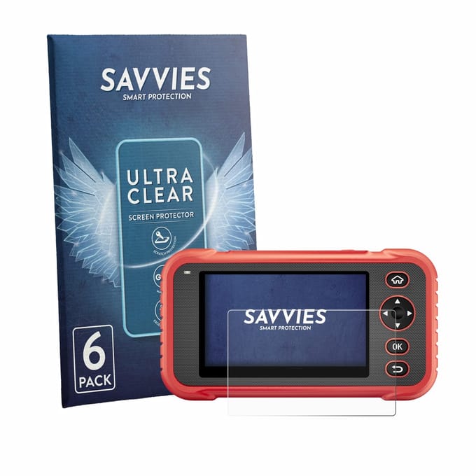 Savvies - Screenprotector voor Launch CRP129E Plus - Folie Beschermfolie transparant 6 Stuks
