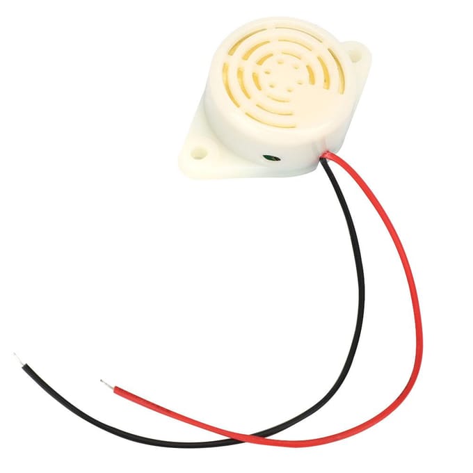 5 stuks DC 3 24V 95dB Actieve Buzzer Alarm Continue Piep met Draad SFM 27 white
