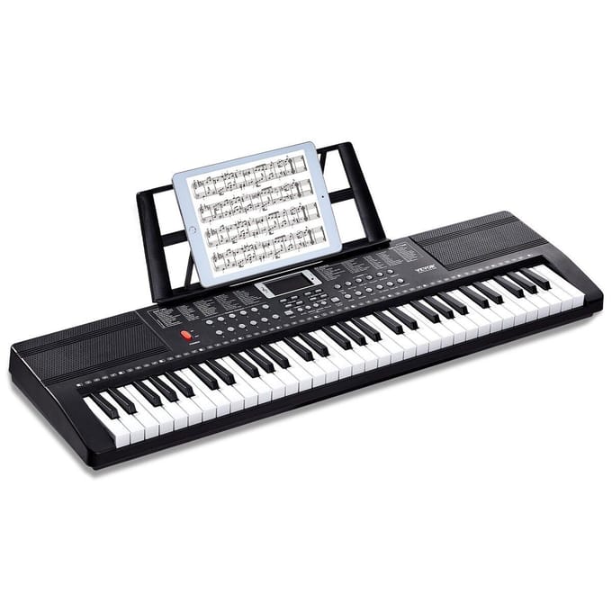 61 Toetsen Digitale Keyboard Piano Elektrisch Draagbaar 200 Klanken 200 Ritmes