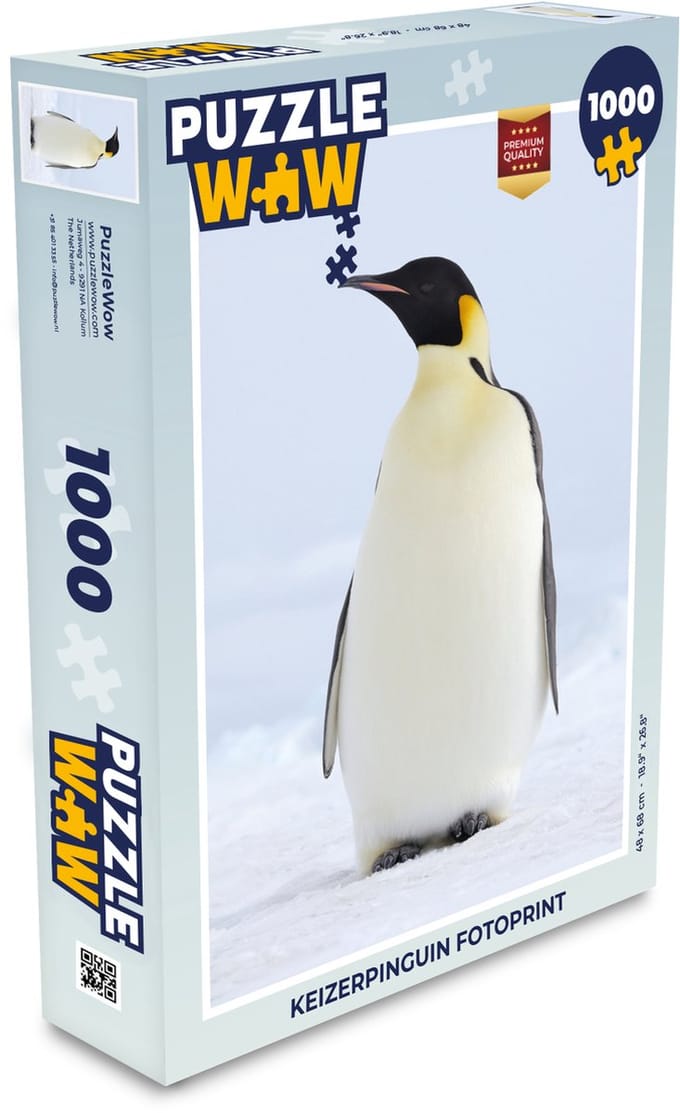 Puzzel Keizerpinguïn - Legpuzzel - Puzzel 1000 stukjes volwassenen